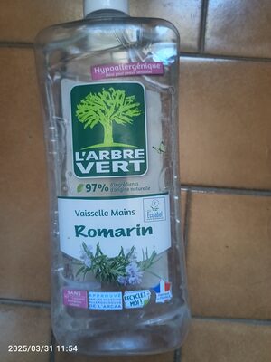 Vaisselle mains romarin