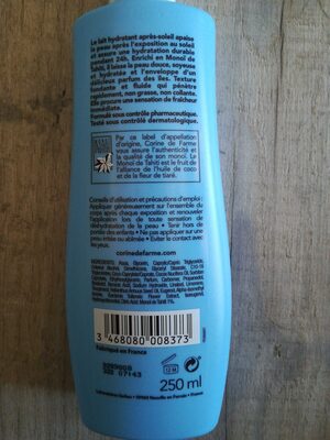 Lait hydratant après-soleil