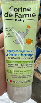 Crème change apaisante peaux sensibles