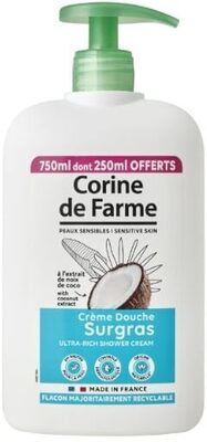 Crème douche Peaux Sensibles Surgras Coco