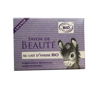 Savon de beauté lavande au lait d'ânesse bio