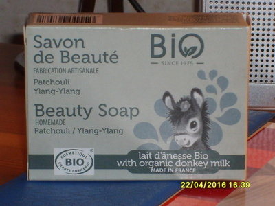 Savon de beauté Patchouli Ylang-ylang Lait d'ânesse bio