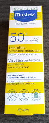 Lait solaire très haute protection SPF50+