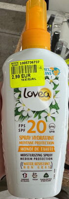 Spray hydratant Monoï de Tahiti FPS 20