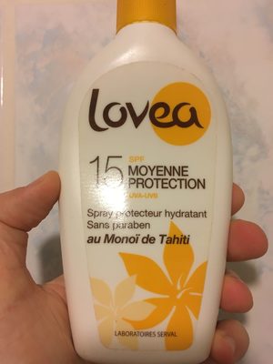 15 SPF moyenne protection au Monoï de Tahiti
