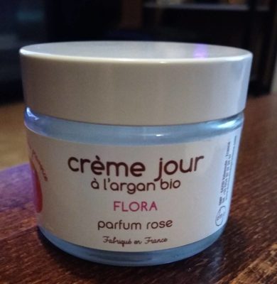 Flora : crème jour à l'argan bio parfum rose