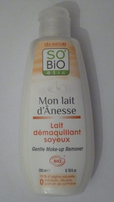 Lait démaquillant soyeux - Mon lait d'Ânesse - So'Bio étic