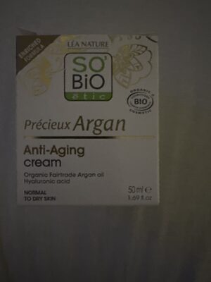 Crème Visage Anti-âge à L'argan Bio