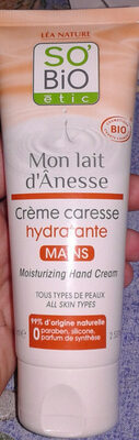creme caresse hydratante mains