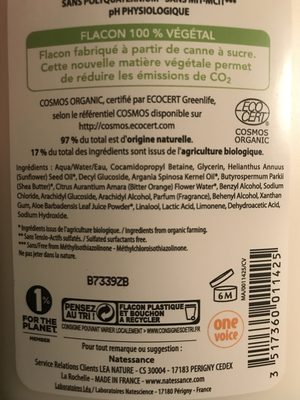 Natessance Gel Douche Argan Fleurs D'oranger