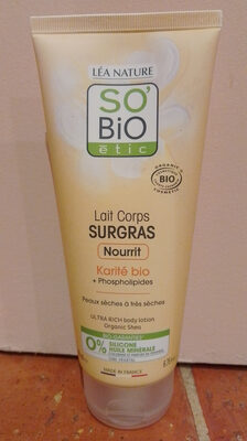 Lait corps surgras karité bio