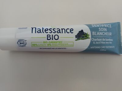 Natessance dentifrice soin blancheur