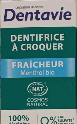 Dentifrice à croquer fraicheur menthol bio