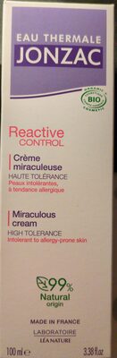 Reactive CONTROL, Crème miraculeuse HAUTE TOLERANCE