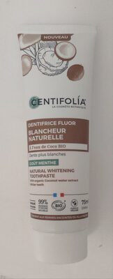 Dentifrice Fluor blancheur naturelle