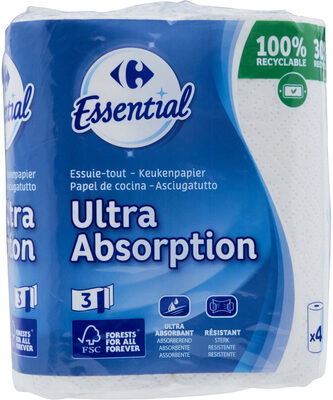 Essuie-tout ultra absorption Carrefour Essential