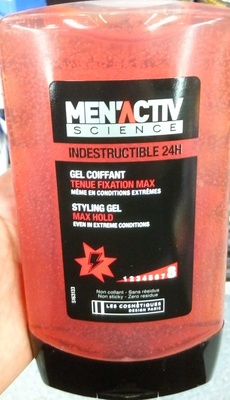 Indestructible 24H Gel coiffant tenue fixation max 8