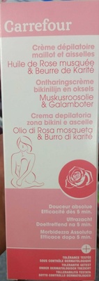 Crème dépilatoire maillot et aisselles Huile de rose musquée & Beurre de karité