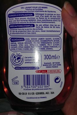 Gel pour laver les mains