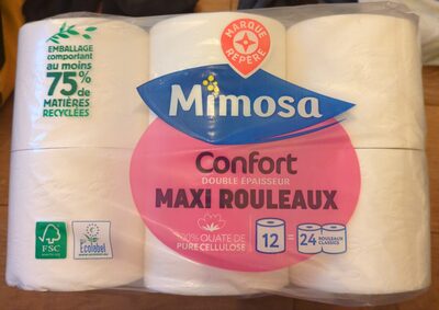 12 maxi rouleaux confort double épaisseur