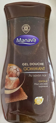 Gel douche gommant au savoir noir