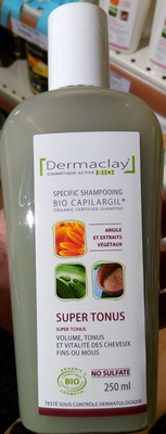 Bio Capilargil Specific shampooing Argile et Extraits végétaux Super Tonus 