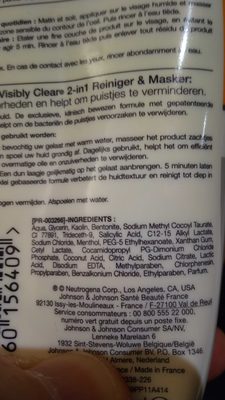 Tube 150ML 2en1 Nettoyant Masque Neutrogena