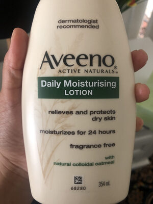Aveeno Daily Moisturising Body Lotion Fragrance Free Sensitive Skin 354mL