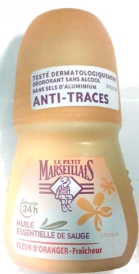 Déodorant Huile Essentielle de Sauge Fleur d'Oranger Fraîcheur