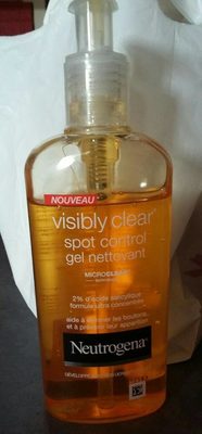 Visible clear spot control gel nettoyant