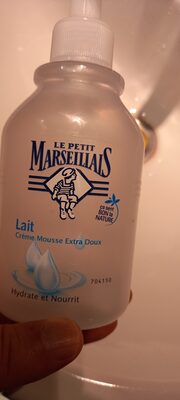 Lait crème mousse mains extra doux