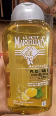 Shampoing doux purifiant à l'ortie blanche et au citron