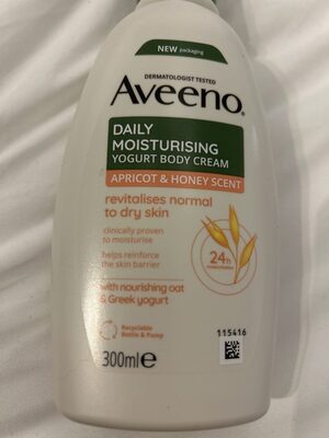 Daily moisturising yogurt Body cream Apricot and Honey scent