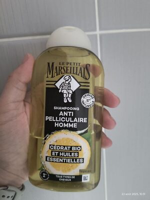 Shampooing antipelliculaire homme - Cédrat Bio et huiles essentielles