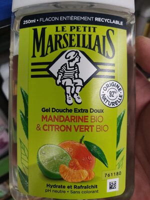 Gel douche extra doux mandarine & citron vert bio