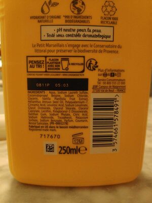 Douche Crème Extra Doux LAIT DE VANILLE
