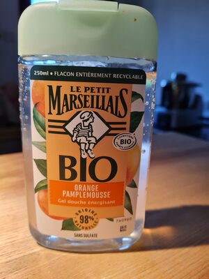 Gel douche énergisant Orange Pamplemousse