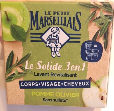 Le solide Lavant Revitalisant 3en1 Corps, Cheveux, Cheveux pomme-olivier