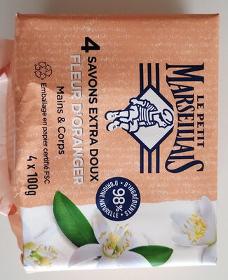 Savons extra doux fleur d'oranger