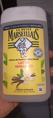 Crème de douche Extra Douce Lait de Vanille Bio