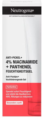 Neutrogena Anti-Puistjes+ 4% Niacinamide + Parfumvrije Vochtinbrengende Gel