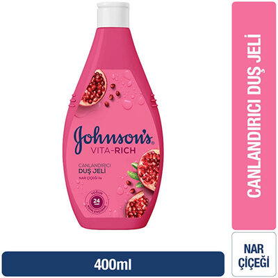 Johnson's Vita-Rich Canlandırıcı Duş Jeli Nar Çiçeği 400 ml