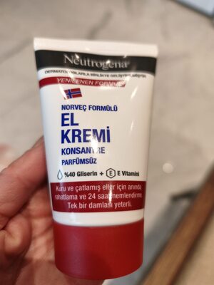 Neutrogena Norveç Formülü Konsantre Parfümsüz El Kremi 50 ml