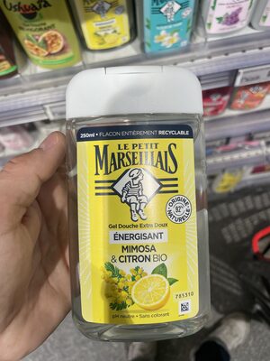 Gel douche extra doux énergisant mimosa & citron bio