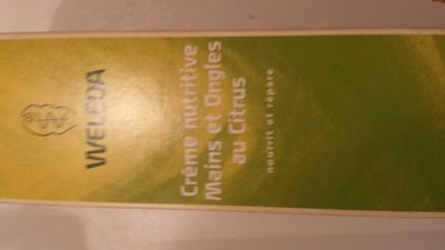 Crème nutritive mains et ongles au citr