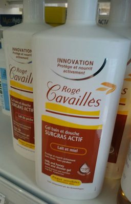 Gel bain et douche surgras actif lait et miel
