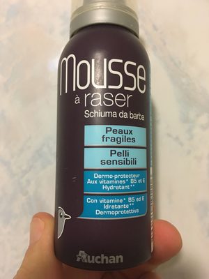 Mousse a raser peaux fragiles