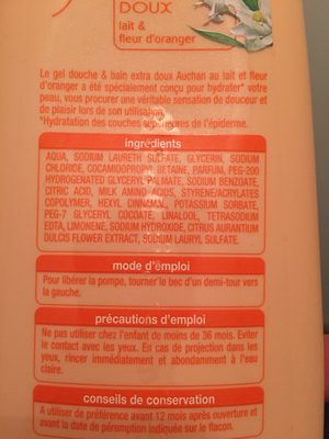 Gro douche et bain lait et fleur d'oranger 