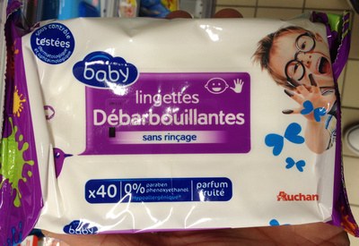Lingettes débarbouillantes sans rinçage parfum fruité