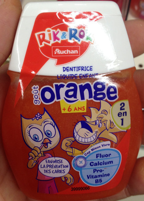 Dentifrice liquide enfant goût orange